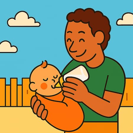 feeding baby