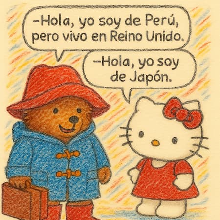 Paddington and Hello Kitty