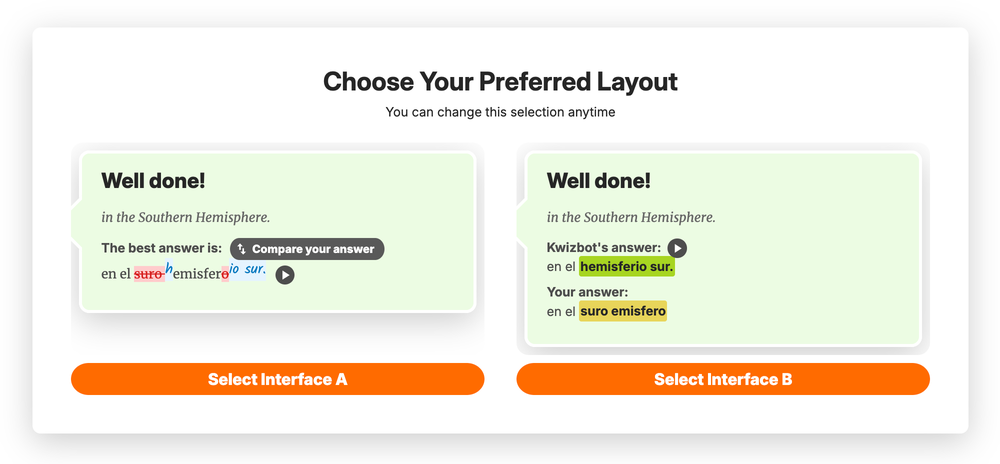 New marking on Writing challenges