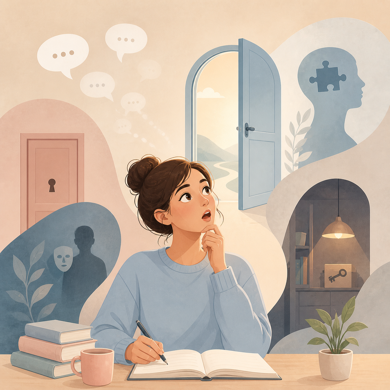 a person looking thoughtful