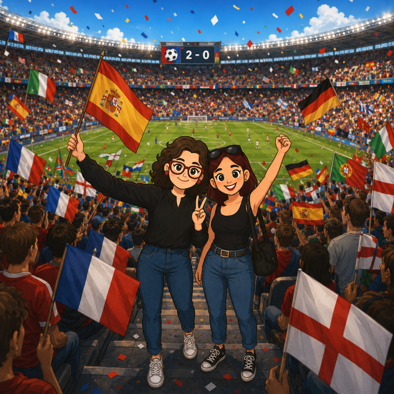 Silvia and Inma World Cup