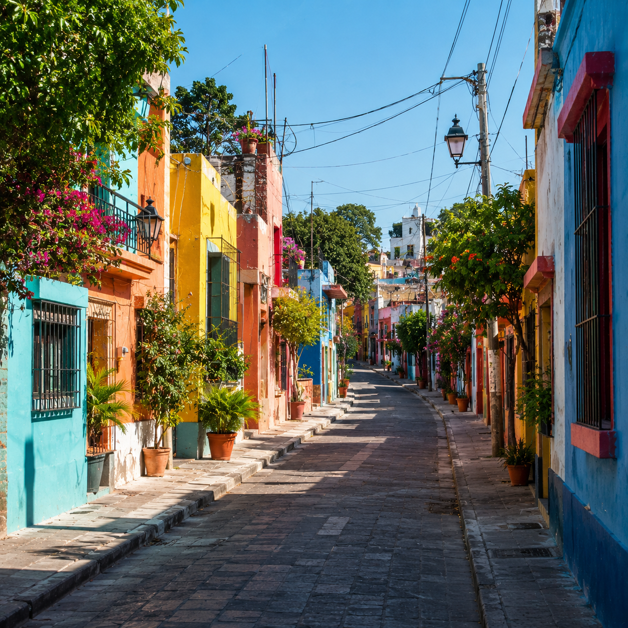 a colourful neighbourhood