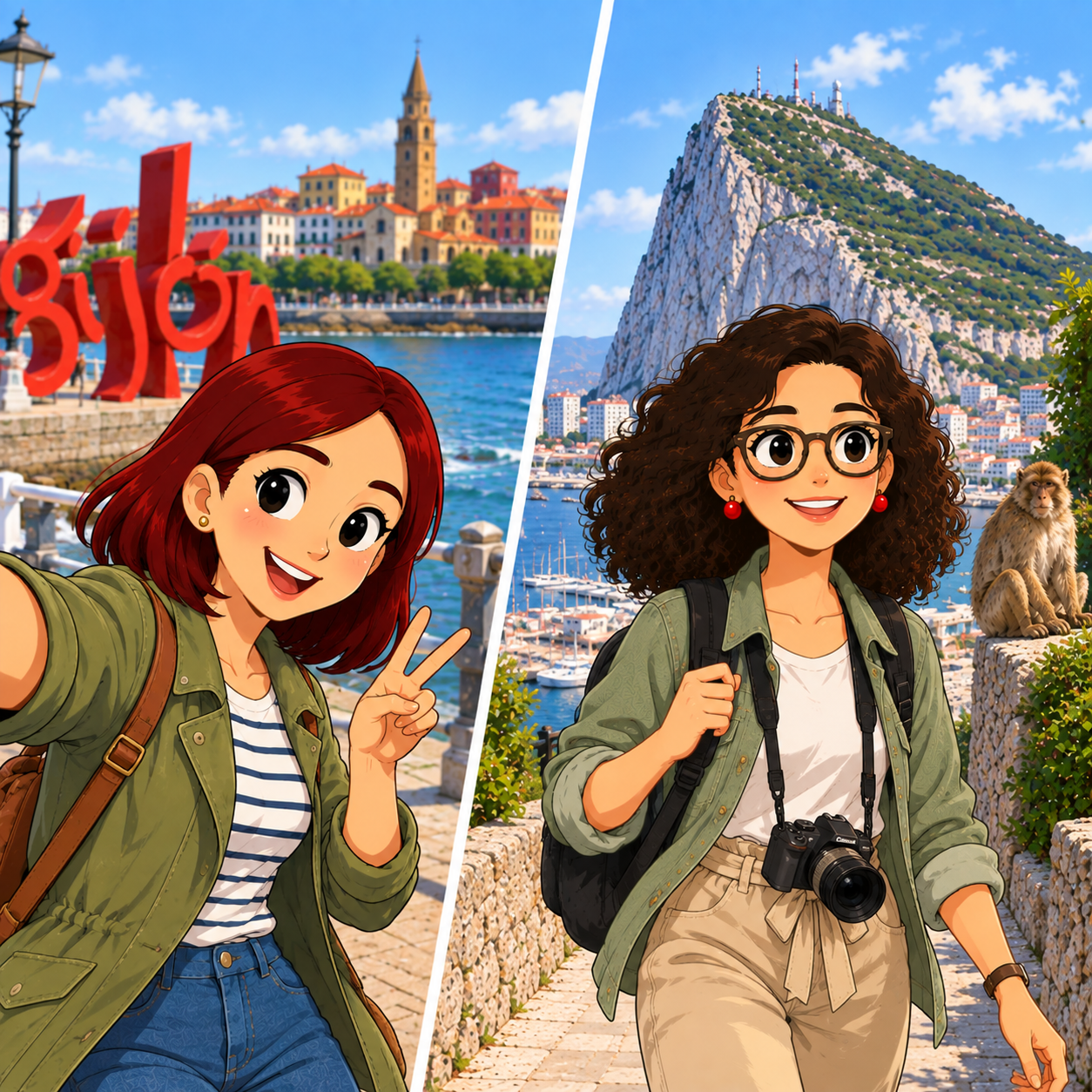 Silvia and Inma on a getaway