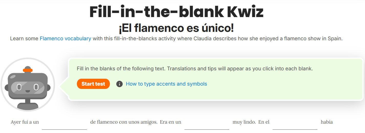 flamenco exercise