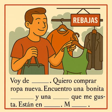 man shopping